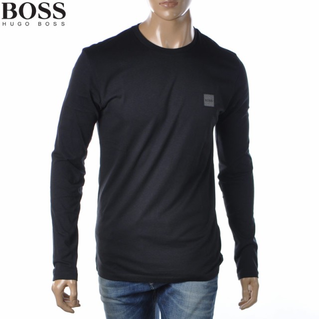 わけあり並の激安価格 ヒューゴボス Hugo Boss クルーネックtシャツ 長袖 ロンt メンズ ブランド ブラック 22春夏新作 爆熱 Bootstroom Nl