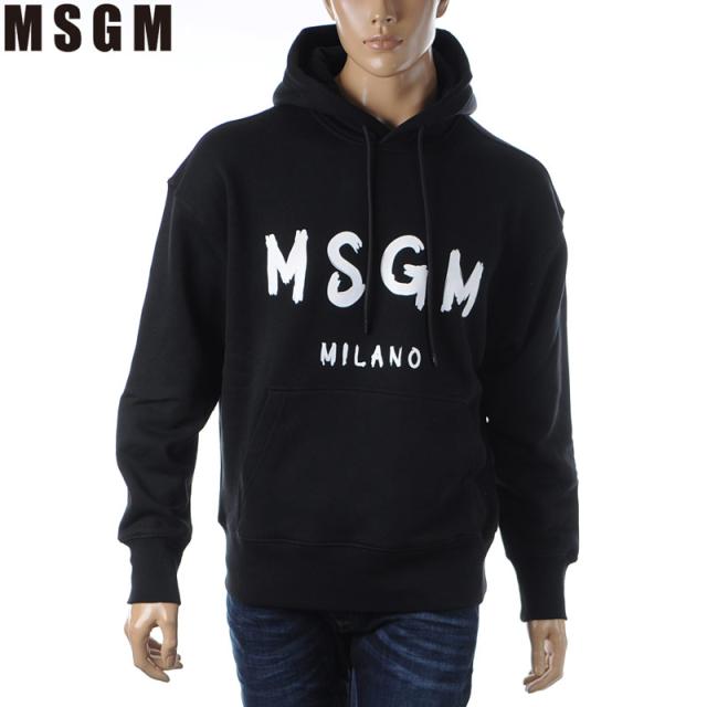 一流の品質 メンズ スウェット プルオーバーパーカー Msgm エムエスジーエム 00mm515 21秋冬セール ブラック 0001 パーカー Www Delcolabs Com
