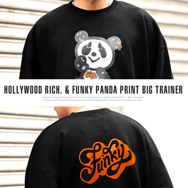 Hollywood ビッグシルエット クーポン配布 スウェット パンダ トップス Lux Sトレーナー 商品ロットナンバー イラスト 店 メンズ 最大78 Offセール開催中 Luxstyle ラグスタイル Rich ファの通販は