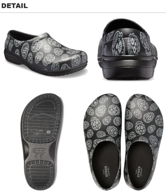 クロックス(CROCS)オン ザ クロック グラフィック ワーク スリップオン(on