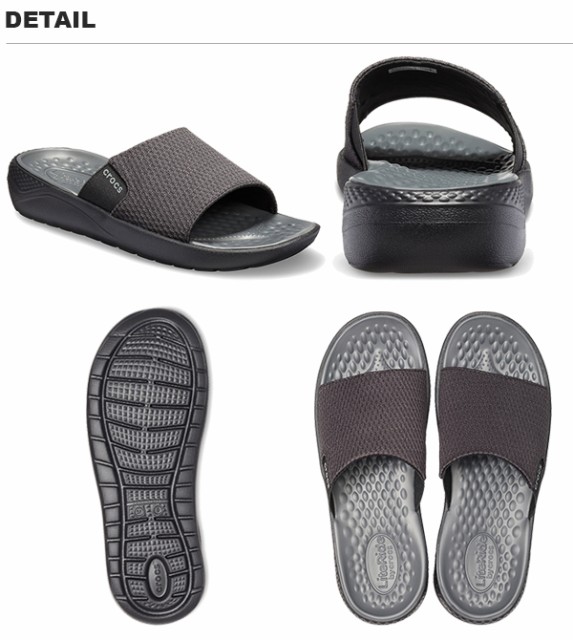 crocs literide mesh slide