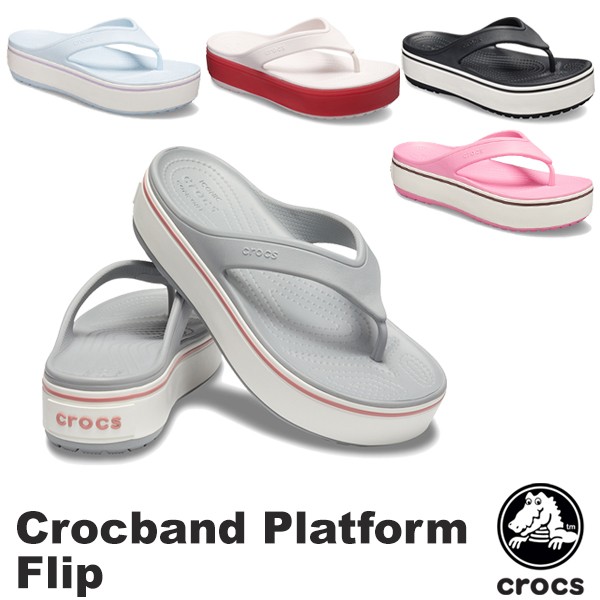 crocs crocband platform flip