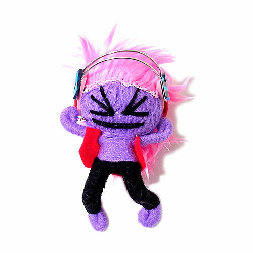ブードゥー人形ストラップキーホルダーdj男の子 紫 H 12cm エスニック タイ アジアン タイ雑貨 Neeshyadesigning Com