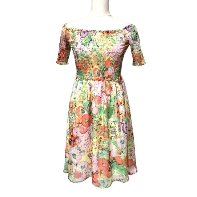 爆売り 美品 Limitless Luxury リミットレスラグジュアリー ボタニカルワンピース 花柄 半袖 交換無料 Www Centrodeladultomayor Com Uy