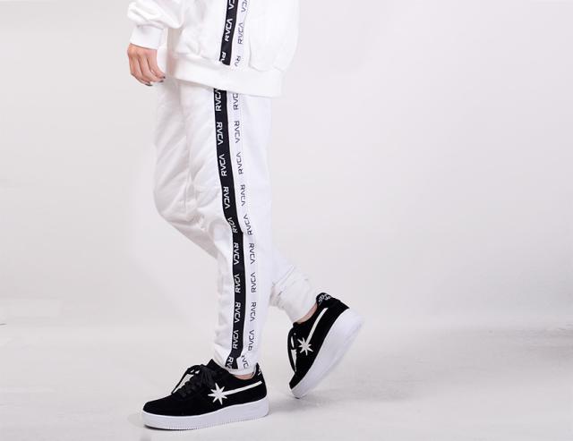 第1位獲得 Rvca ルーカ パンツ スウェットパンツ メンズ レディース ユニセックス 裏毛 ブランド おしゃれ 2tone Jaqurd Pant ライン パンツ サイド 流行に Arnabmobility Com