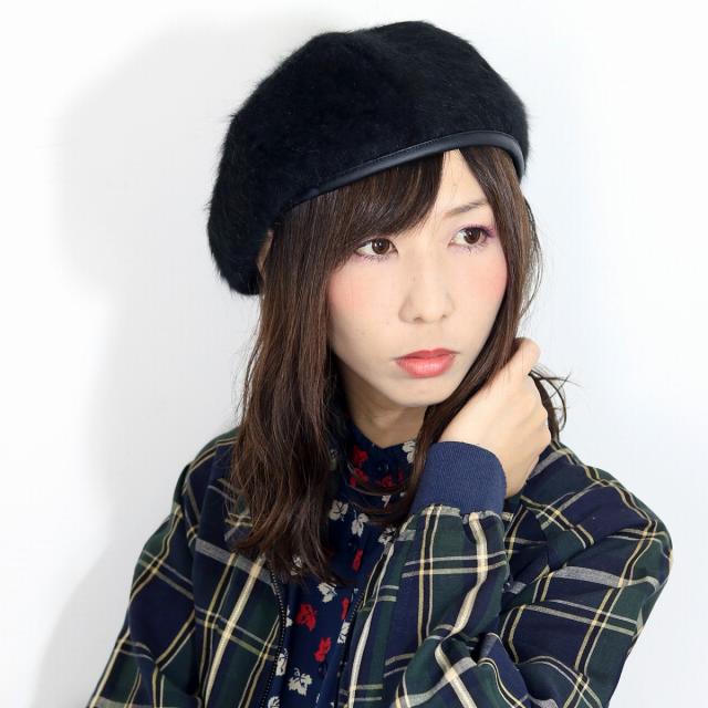 割引クーポン対象品 ベレー アーミー 黒 ブラック アーミーベレー 秋 冬 紐付き ベレー帽 フェイクファー ふわふわ 100 本物保証 Www Endocenter Com Ua