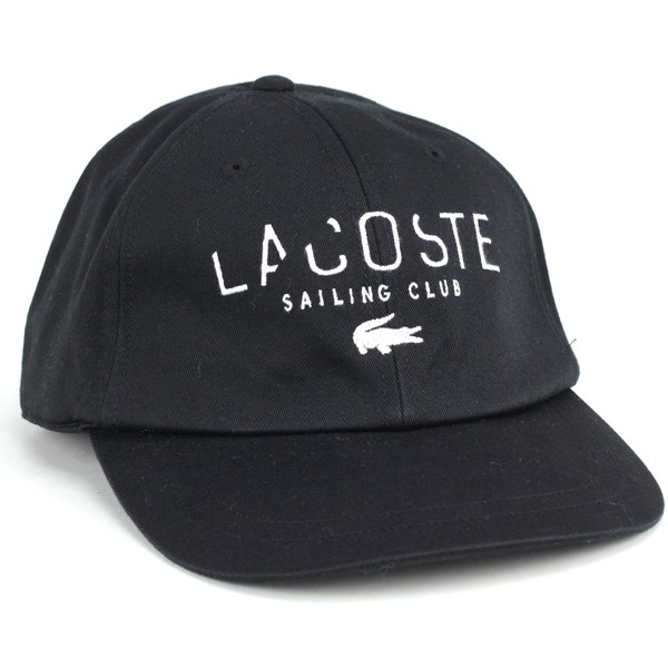 特別価格 春夏 Cap 6方キャップ メンズ Lacoste ラコステ ツイルキャップ メンズ 帽子 黒 ブラック 手数料安い Centrodeladultomayor Com Uy