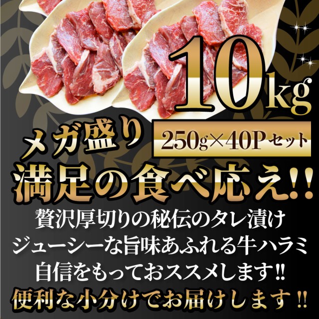 正規激安 牛ハラミ焼肉 タレ漬け 10kg 250g 40 バーベキュー q お花見 花見 肉 タレ 秘伝 焼肉 やきにく ハラミ アウトドア お家焼肉 レジ 格安 Olsonesq Com