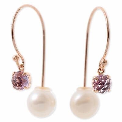 好評継続中 今だけ限定価格 ピアス レディース Wisp フック ピンクゴールド アメジスト 2月の誕生石 誕生日プレゼント ギフト 被り心地最高 Farmerscentre Com Ng