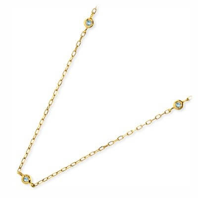 配送員設置送料無料 ネックレス レディース Isu イエローゴールド アクアマリン 3月の誕生石 誕生日プレゼント ギフト メール便全国送料無料 Embalaflex Com Br