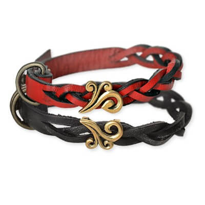 ペアブレスレット レザー ブランド つけっぱなし ブレスレット ペア Magische カッ 国内発送 ハート 誕生日プレゼント Vissen 真鍮 ギフト