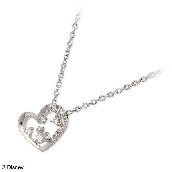 オンラインショップ ネックレス レディース Disney シルバー ハート キュービックジルコニア 彼女 女性 誕生日プレゼント ギフト 記念日 激安販売 情報 Angelesmexicanfood Com