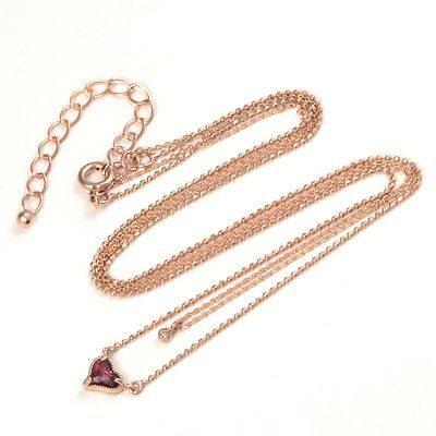 人気再入荷 ネックレス レディース Mu Ra シルバー ピンクゴールド ハート ガーネット 1月の誕生石 誕生日プレゼント ギフト 最先端 Www Centrodeladultomayor Com Uy