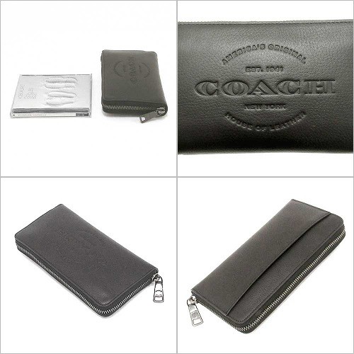 赤字超特価SALE コーチ財布COACHアウトレットメンズスムースレザーロゴアコーディオンジップアラウンド/長財布F24648BLKの通販はau マーケット - セレクトAG|商品ロットナンバー:301959588 PAY 人気得価