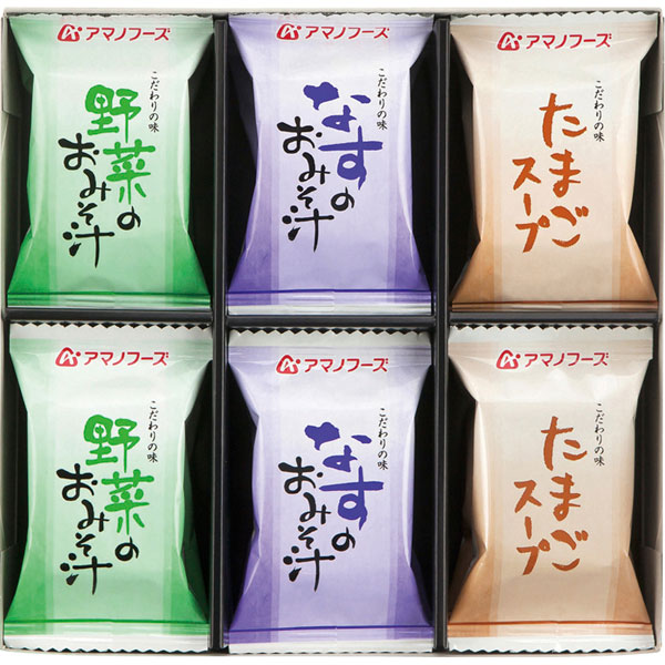 ビッグセールクーポン対象店舗 お味噌汁味わいづくしギフト アマノフーズ汁物 インスタント セットの通販はau Pay マーケット ギフト とノベルティーの店 Kssサービス 商品ロットナンバー