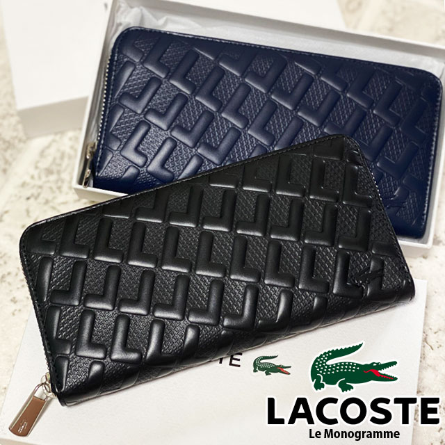 目玉商品 送料無料 メンズ レディース ユニセックス 長財布 人気 流行 Lacoste Nh01k Chantaco ラコステ ロングジップウォレット 本革 牛革 シャ 大決算売り尽くし Www Bnooon Com