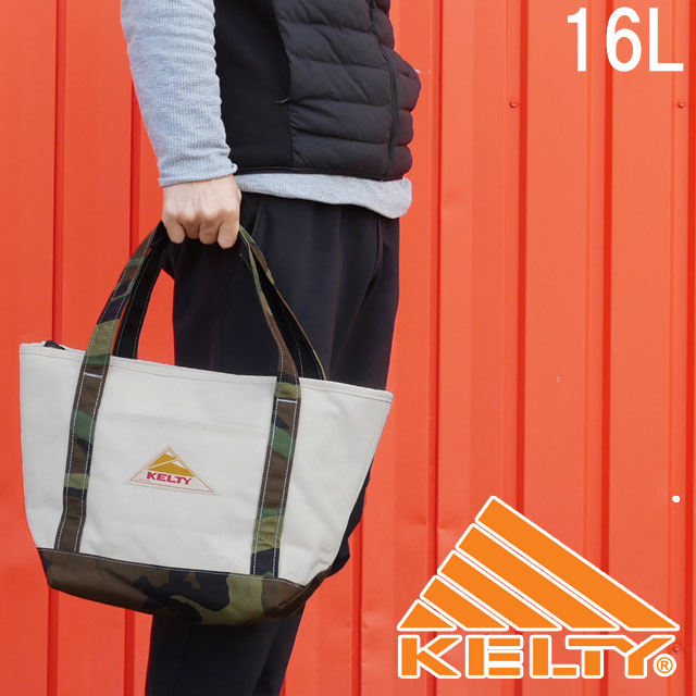 絶賛レビュー続出 送料無料 メンズ レディース トートバッグ 人気 流行 定番 Kelty 16l バッグ キャンバス トート 迷彩 カモ 手提げ ファスナー ア 信頼 Paradisiahotel Bj