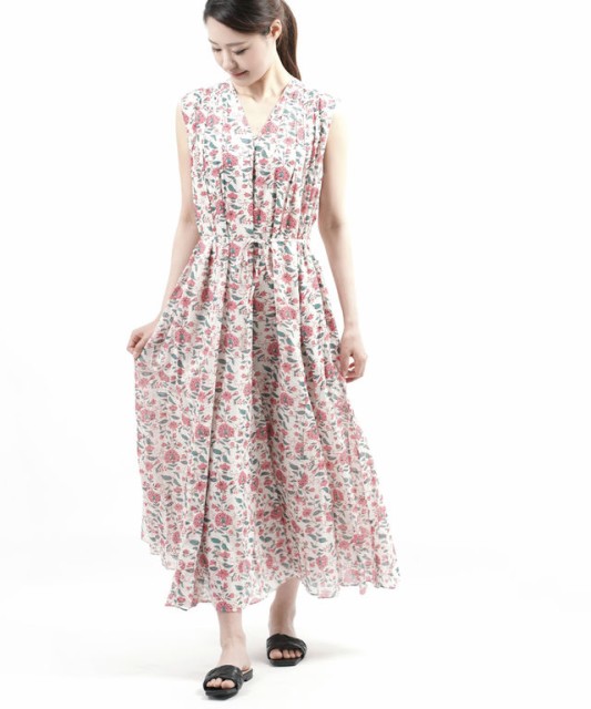 公式 ヌキテパ ノースリーブワンピース パネルワンピース ロングワンピース Ethnic Print Panel Sleeveless Dress Ne Quittez Pas gg3 春バーゲン 特別送料無料 Reformschule De