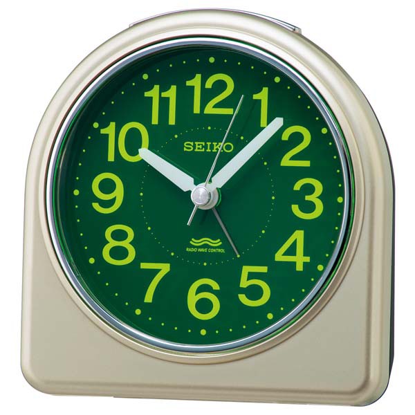 セイコー クロック 電波時計 目覚まし時計 KR332G 集光樹脂文字板 アナログ SEIKO CLOCK