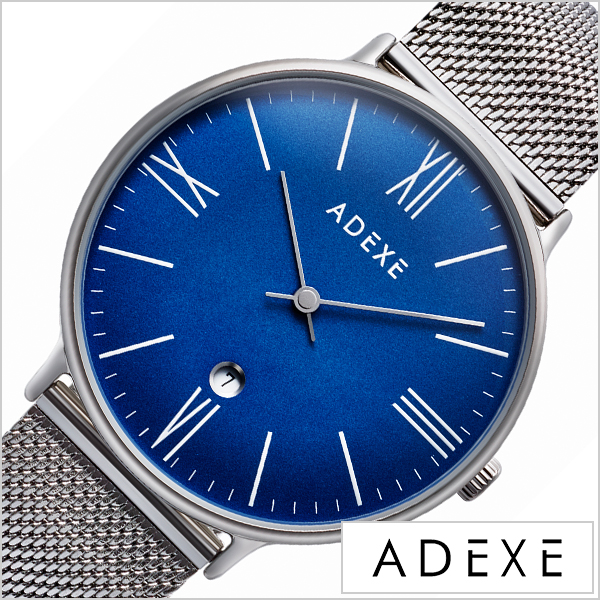 新しいコレクション Adexe 腕時計 アデクス 時計 グランデ Grande メンズ 防水 男性 大学生 ブルー 10b 05 人気の Globalayucare In