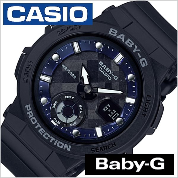 CASIO 腕時計 カシオ 時計 ベビージー ビーチトラベラー BABY-G Beach Traveler レディース ブラック BGA-250-1AJF