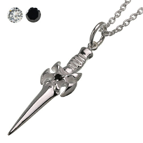 トレジャーダガーペンダント トップのみ 短剣 ネックレス メンズ シルバー925 アクセサリー 剣 ミニチュア Bap 01