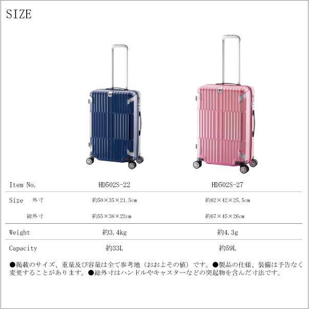 特典進呈 ALI キャリー スーツケースの通販はau PAY マーケット - 旅行用品と旅行かばんの専門店コンサイス|商品ロットナンバー:312866904 ディパーチャー HD-502S-22 アジアラゲージ 33L 即納新作