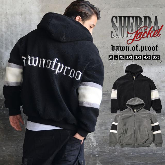 配送員設置送料無料 ボアジャケット ボアブルゾン パーカー メンズ アウター 暖か 防寒 ふわふわ もこもこ ビッグシルエット オーバーサイズ 大きいサイズ 黒 大決算売り尽くし Viverdemusica Life