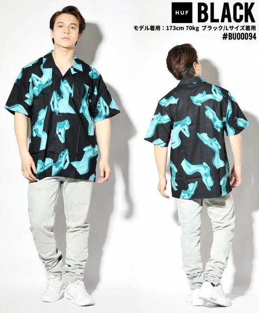 人気ブランドを メール便対応 Huf ハフ アロハシャツ メンズ 半袖 オープンカラー 開襟 柄シャツusaモデル Her S S Resort Shirt Bu 21 春夏 新 半額品 Olsonesq Com