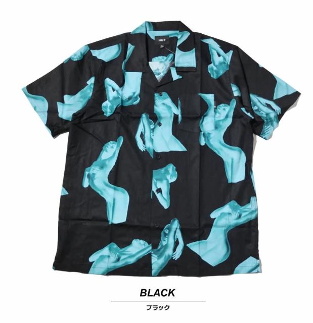 人気ブランドを メール便対応 Huf ハフ アロハシャツ メンズ 半袖 オープンカラー 開襟 柄シャツusaモデル Her S S Resort Shirt Bu 21 春夏 新 半額品 Olsonesq Com