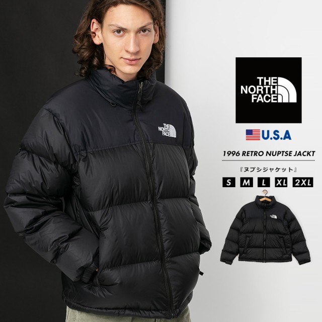 ノースフェイス THE NORTH FACE ヌプシ ダウンジャケット メンズ アウター アウトドア ブランド 1996 Retro Nuptse Jacket TNFブラック U