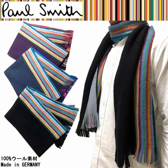 即日出荷 ポール スミス Paul Smith 紳士用 マフラー メンズ マルチカラー ブラック M1a 4f As10 激安 Sale 24shots Com