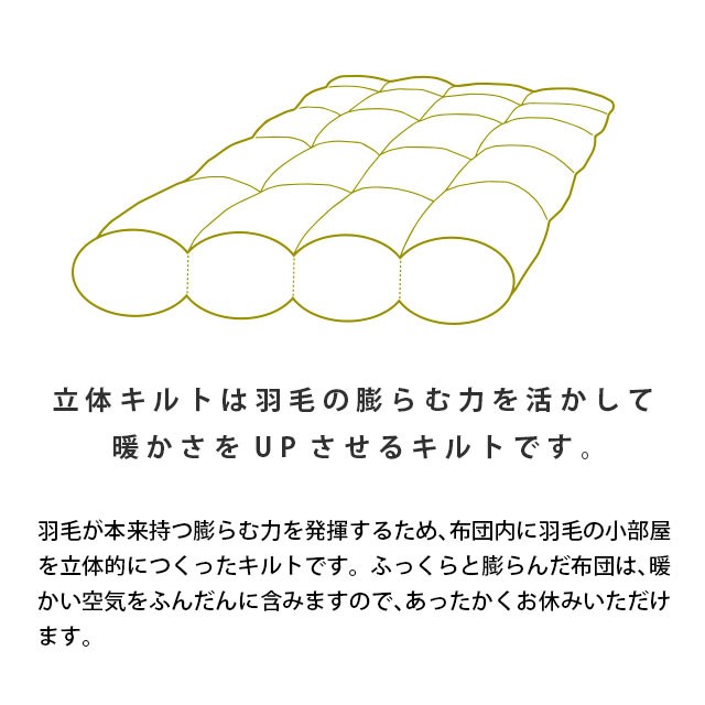 ロングサイ 羽毛布団 立体キルト 日本製 昭和西川 の通販はau PAY マーケット - こだわり安眠館|商品ロットナンバー:477876509 西川 ダブルロング 190×210cm TK5002 1.6kg入り ホワイトダック ダウン90% りなのであ