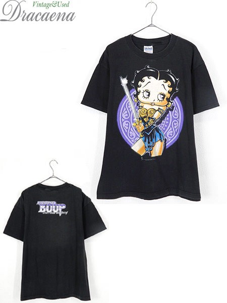 古着 Tシャツ 90s Betty Boop ベティー ブープ Warrior Boop オールド キャラクター Tシャツ L 古着の通販はau Wowma ワウマ 古着屋ドラセナ 商品ロットナンバー