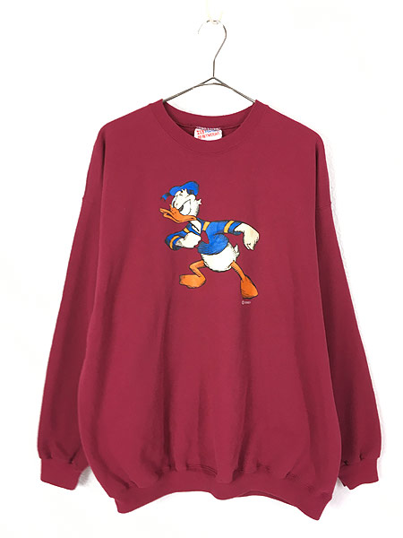 最新モデルが入荷 古着 90s Usa製 Disney Donald ドナルド ダック キャラクター スウェット トレーナー Xl 古着 定価から3０ オフ Carlavista Com