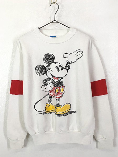 古着 80s Usa製 Disney Mickey Mouse ミッキー 定番 キャラクター スウェットトレーナー 白 M 古着の通販はau Pay マーケット 古着屋ドラセナ 商品ロットナンバー