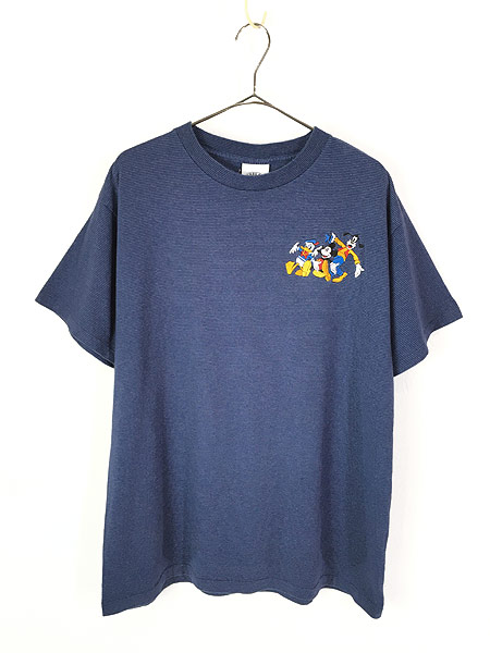 古着 90s Usa製 Disney Mickey Mouse ミッキー ドナルド グーフィー キャラクター ワンポイント 刺しゅう ボーダー Tシャツ Xl位 古着の通販はau Pay マーケット 古着屋ドラセナ 商品ロットナンバー