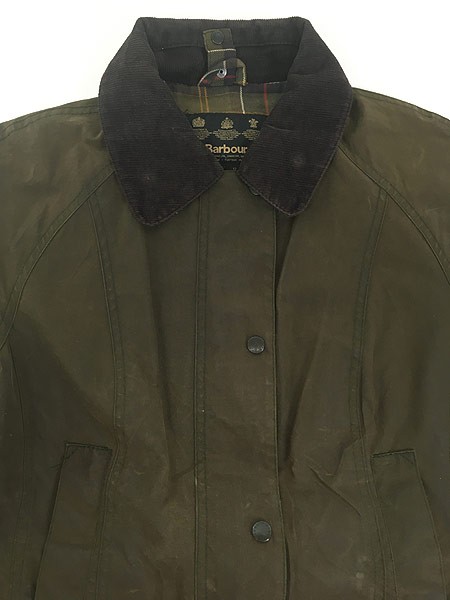 即納NEW レディース 古着 英国製 Barbour バブアー 3ワラント 「BORDER」 オイルド ワックス コート ジャケット 8 M位 ブランド 古着の通販はau PAY マーケット - 古着屋ドラセナ|商品ロットナンバー:442777 正規品100%新品