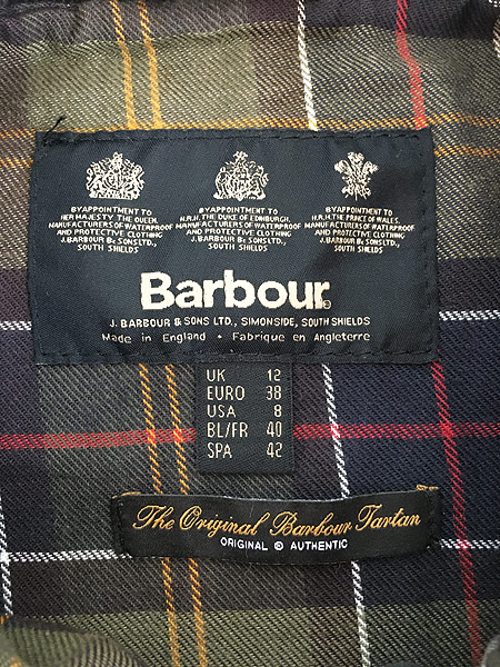 即納NEW レディース 古着 英国製 Barbour バブアー 3ワラント 「BORDER」 オイルド ワックス コート ジャケット 8 M位 ブランド 古着の通販はau PAY マーケット - 古着屋ドラセナ|商品ロットナンバー:442777 正規品100%新品