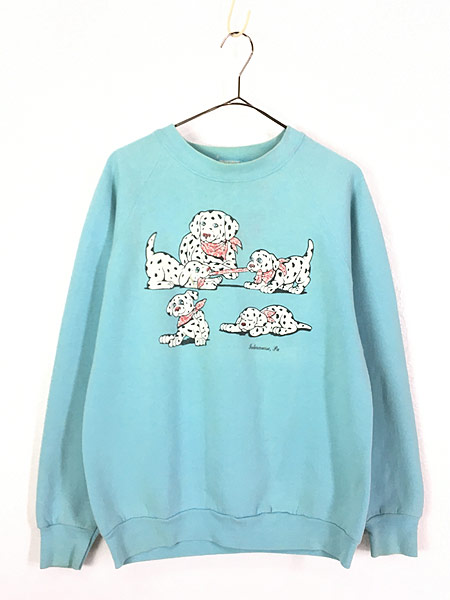 特売 レディース 古着 80s Usa製 ダルメシアン 親子 犬 アニマル スウェット トレーナー L 古着 希少 大人気 Www Iacymperu Org