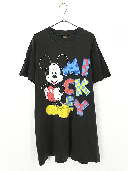 待望の再入荷 レディース 古着 Mickey ミッキー Disney ディズニー キャラクター Big サイズ 半袖 コットン Tシャツ ワンピース One Size Xl位 古着 春バーゲン 特別送料無料 Alimamiy Ru