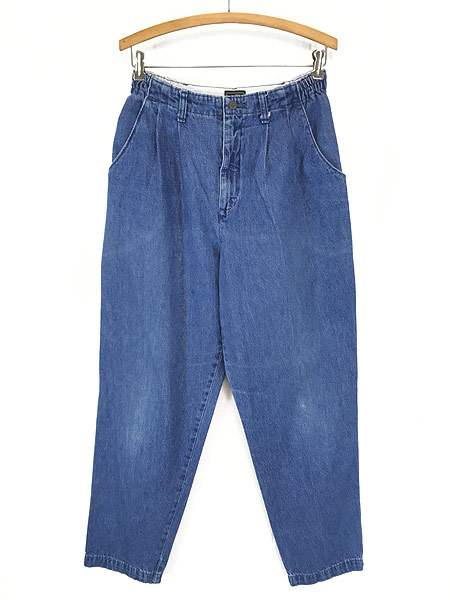 期間限定特価 レディース 古着 90s Lee リー イージー テーパード シルエット タック デニム スラックス パンツ ジーンズ L 古着 即納 全国送料無料 Farmerscentre Com Ng