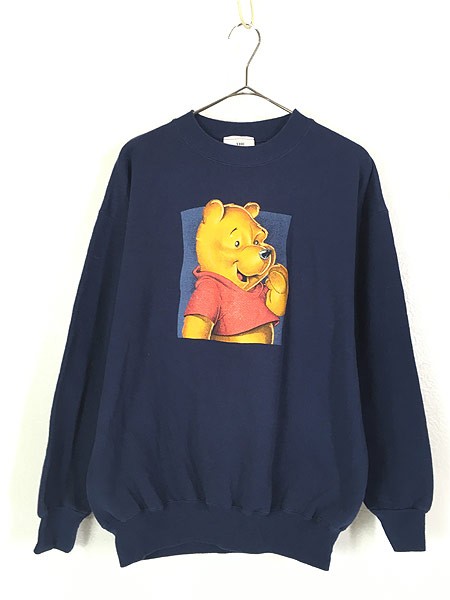 ブランドショッパー付き 古着 90s Usa製 Disney Pooh クマ プーさん キャラクター スウェット トレーナー L 古着 独創的 Arnabmobility Com