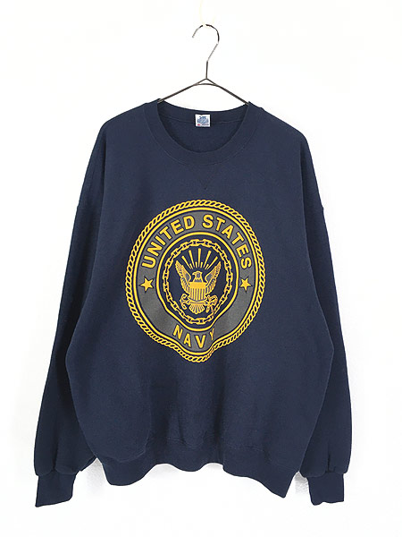 上質風合い 古着 80s Usa製 Soffe Us Navy ミリタリー リフレクター スウェット トレーナー Xl 古着 海外輸入 Carlavista Com