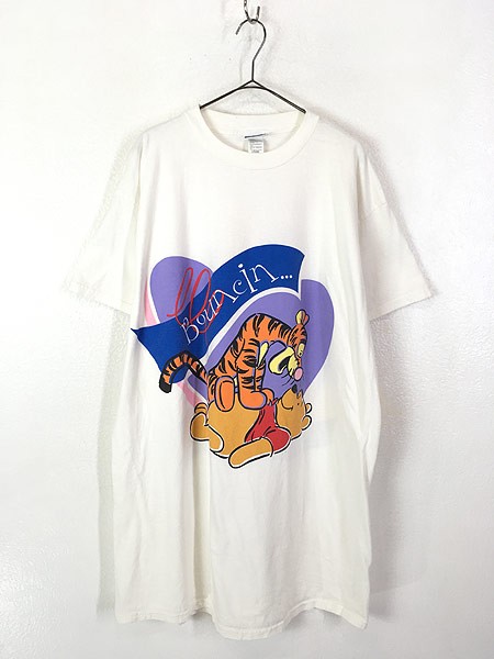 最新の激安 レディース 古着 90s Disney Pooh クマ プーさん ティガー キャラクター Big Tシャツ ワンピース Xl位 古着 超目玉 Megachambi Com