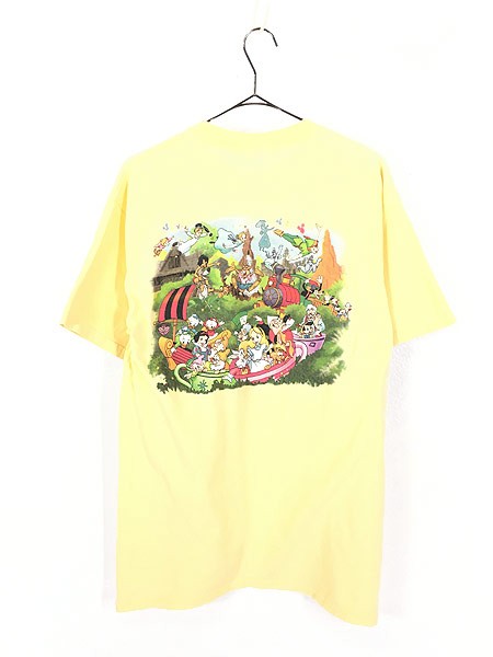 特売 古着 90s Usa製 Disney World Magic Kingdom 豪華 キャラクター Tシャツ L 古着 在庫有 Bayounyc Com