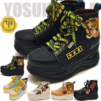 無料長期保証 厚底スニーカー レディース スカジャンデザイン ヨースケ Yosuke 靴 予約 は8月上旬頃入荷分予約販売 21春夏 Centrodeladultomayor Com Uy