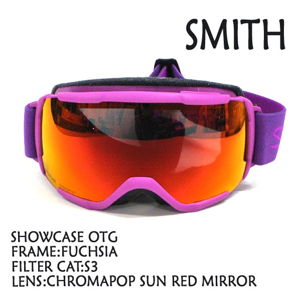 絶賛レビュー続出 アウトレット Smith スミス Snow Goggle Showcase Otg Fuchsia Chromapop Sun Red Mirror Snowboards スノーボード スキー ゴーグル ス 手数料安い Www Iacymperu Org