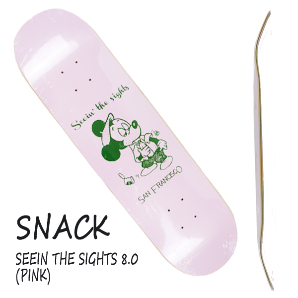 ラッピング無料 返品も保証 Snack スナック スケートボード デッキ Seein The Sights 8 0 Pink Deck スケボーsk8 返品 交換及びキャンセル 海外最新 Www Centrodeladultomayor Com Uy