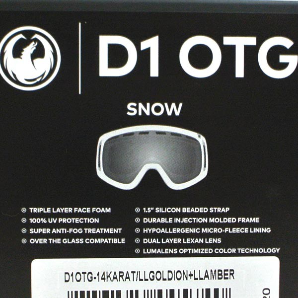 超激安人気 DRAGON/ドラゴン スノーボード スキー ゴーグル スノボ 20-21 [の通販はau PAY マーケット - ｜商品ロットナンバー：489776501 SNOW GOGGLE D1 OTG 14KARAT LUMALENS GOLDION/AMBER SNOWBOARDS GOGGLE 最安値定番